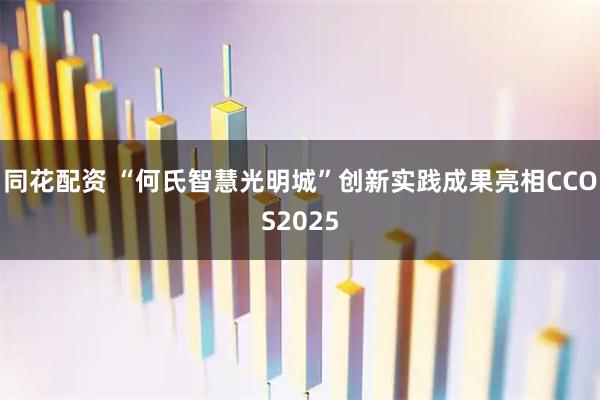 同花配资 “何氏智慧光明城”创新实践成果亮相CCOS2025